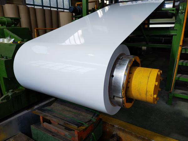 Buy cheap 26 Gauge x 150mm Aluminum Alloy 3004 Anti-corrosion White Color Coated Aluminum Sheet For Gutter Cover Making Purpose from wholesalers