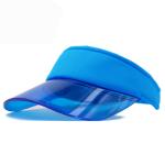 Transparent Sun Visor Caps Adjustable 56cm 58cm Fluorescent Color