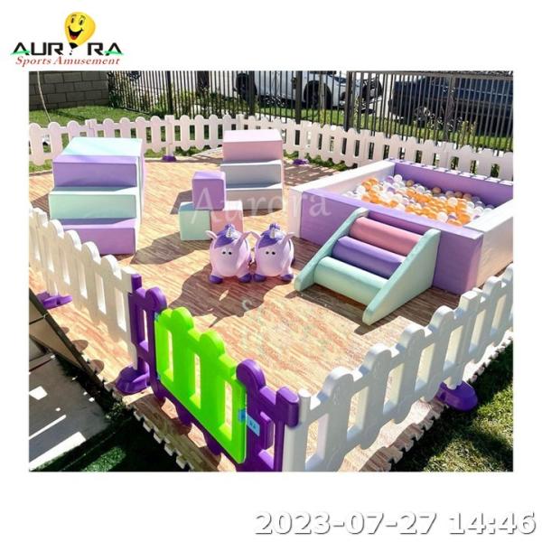 Buy cheap Ball Pit Pool Equipment Soft Play Fence For Kids White Soft Play Ball Pit from wholesalers