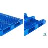 Buy cheap 3 Runners HDPE Plastic Pallet Single Face 1100*1100*160mm With Tubes from wholesalers
