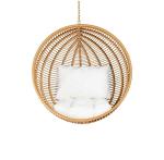 Home Use SGS Approve Rattan Wicker Single Swing Chair 150kgs Capacity