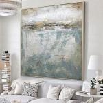 Framed Large Gallery Luxury Abstract Hand Painted Large Wall Art Canvas Living