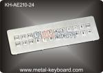 Vandal resistant Industrial Metal Keyboard , IP65 ss keyboard Water proof long