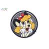 Buy cheap Embroidered Lovely Logo Girls Embroidery Circle Badge Appliqued For Shirts Logo Patch from wholesalers