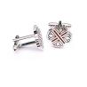 Buy cheap Shirts Shell Enamel Cufflinks / Gold Plated Mens Personalized Cufflinks from wholesalers