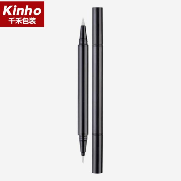 Buy cheap 0.45-0.5ml Empty Eyeliner Bottle ABS 2 In 1 Liquid Pen Tube Eyebrow Pencil Double Head from wholesalers