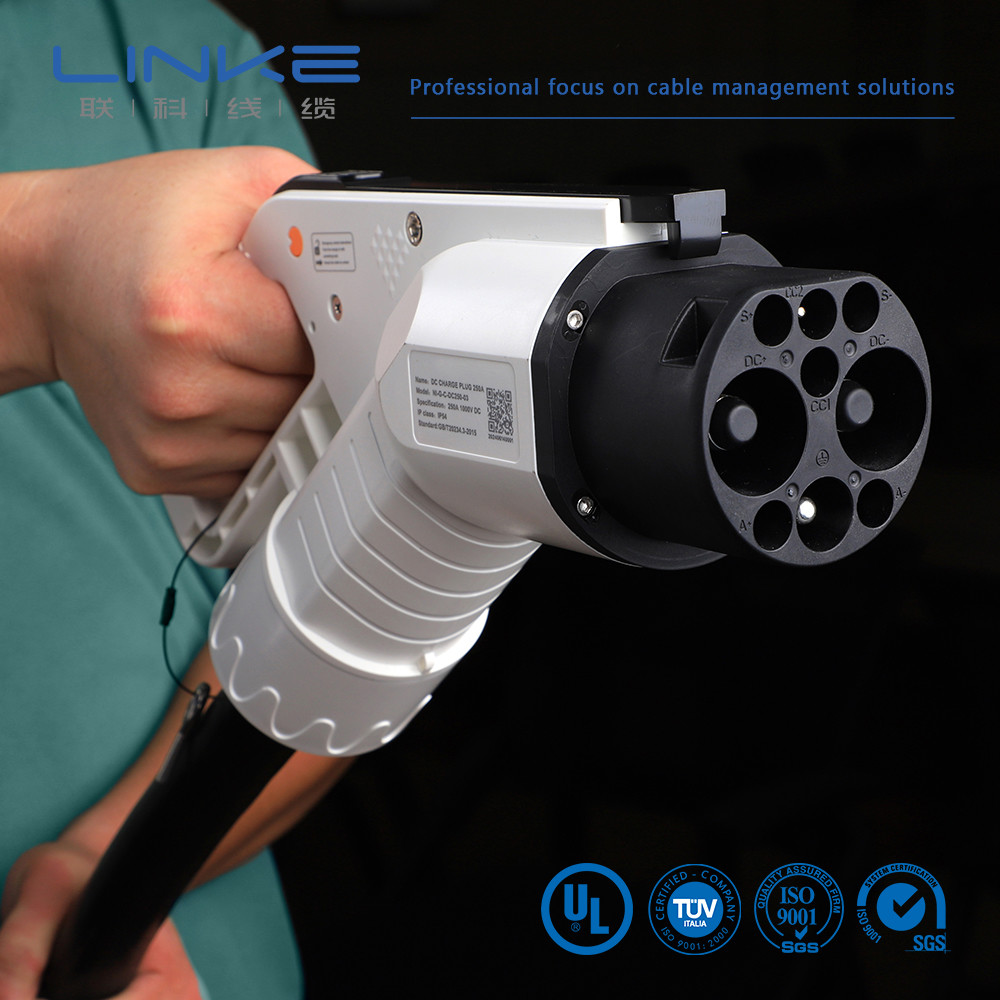V0 Grade Thermoplastic Shell EV car charging cable With Copper Alloy Terminal