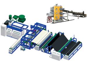 Wholesale QS Certified Geotextile Sj200/33 Geo-Membrane Film Extrusion Line Perfect Solution for Construction Projects from china suppliers