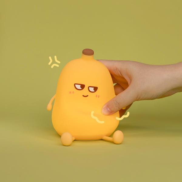 Buy cheap Cute Banana Cartoon Fruit LED Night Light Silicone Lamp Touch Sensor Timing USB Rechargeable Children Bedroom Birthday Gift from wholesalers