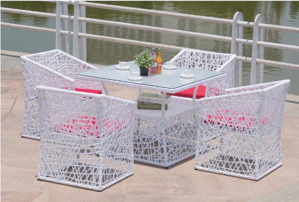 Buy cheap YLX-RN-063 White PE Rattan Single Sofa with Cushion for Outdoor and Indoor Used from wholesalers