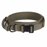 Tactical Adjustable Nylon Dog Collar K9 Heavy Duty Metal Buckle With Handle