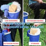 Multifunctional Outdoor Fishing Bucket Car Washing Portable Folding Collapsible