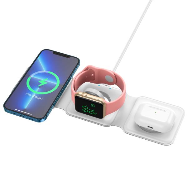 Buy cheap Fast Qi Magnetic Wireless Charger 15W 128g For Smartphones And Smart Watches from wholesalers
