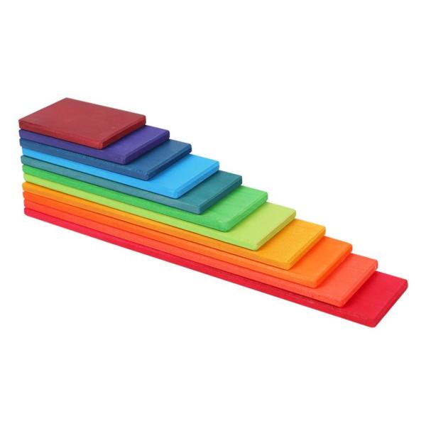 Buy cheap 11 Lot Burlywood Wooden Rainbow Stacker Toy Macaron Beech from wholesalers