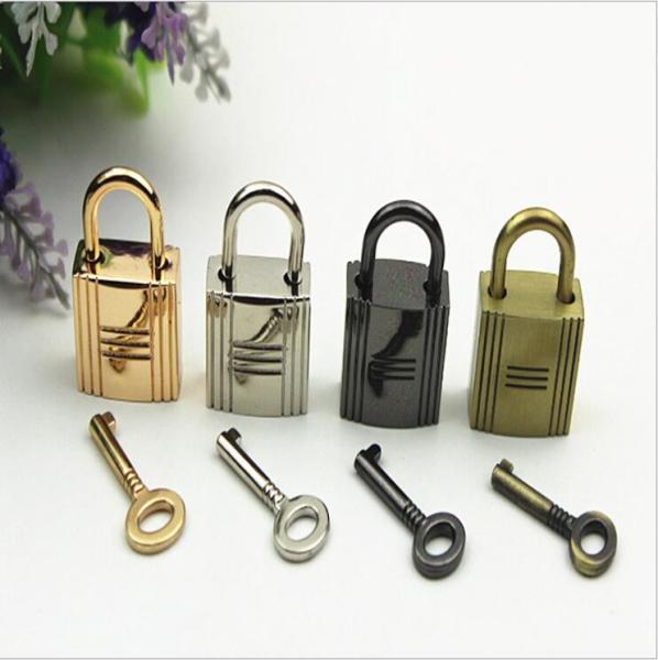 Buy cheap Fashion nickel color zinc alloy metal bag decorative lock with key for handbags from wholesalers