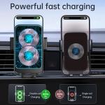 Aluminum Alloy Iphone Car Charger Double Coil Magsafe Car Mount Charger