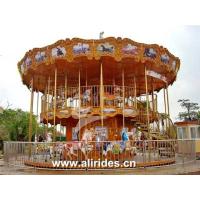 Buy cheap Double deck carousel 48 seats amusement rides for sale product