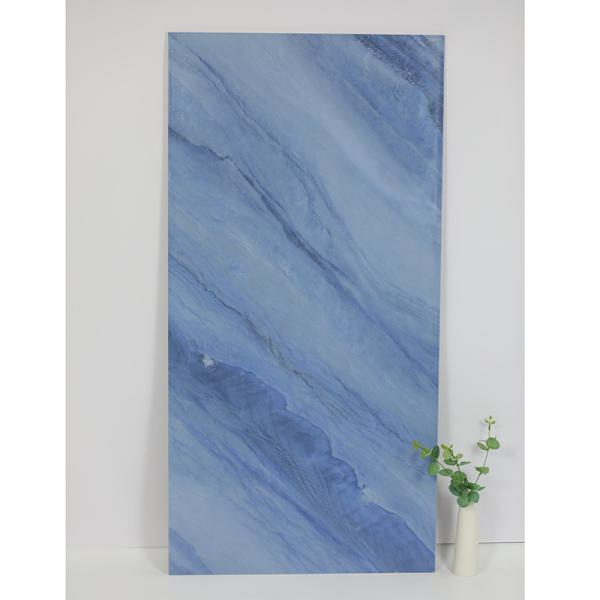 Buy cheap 600x1200mm Porcelain Marble Slab Tile Hotel Blue Polished Ceramic Tile from wholesalers