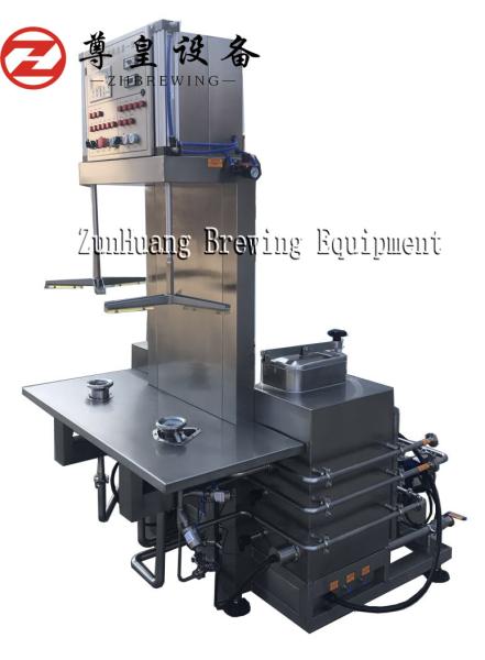 Buy cheap Silver 2 Head Beer Keg Machine , Steam / Electric Heating Keg Cleaning Machine from wholesalers