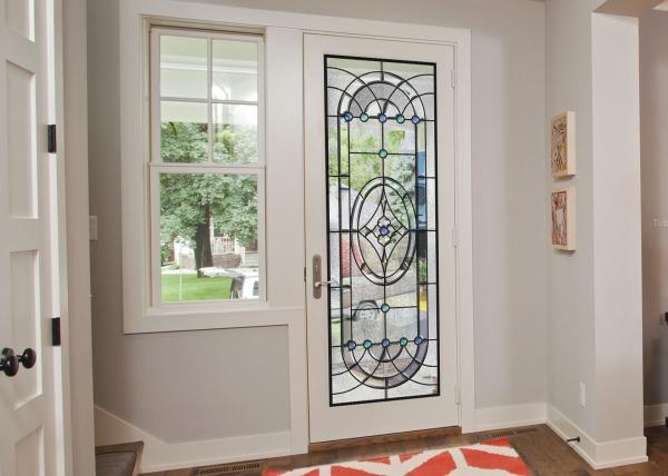Buy cheap Original Artwork Architectural Decorative Stained Glass Door Panels Nouveau Art Deco from wholesalers