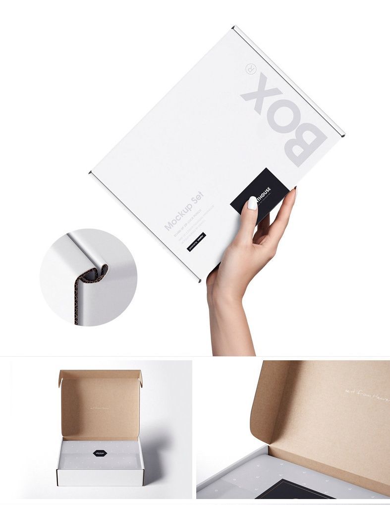 Retail Online Store Packing Rigid Cardboard Paper Corrugated Mailer Box Wholesale Retail Packaging Empty Mailing Folding Carton Boxes for Luxury Clothing Brand