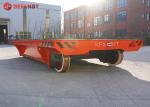 Q235 Railway Flat Wagon Battery Powered Low Bed 0 - 20m/Min Running Speed