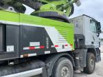 A 63-meter concrete pump truck of Zoomlion Heavy Industry installed with