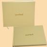 Buy cheap Customize B5 Linen Fabric Blank Hardcover Guest Book Gold Hot Foil Stamping Cover from wholesalers