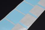 70x40mm Cable Adhesive Label 1.5mil Blue Matte Water Resistant Synthetic Paper
