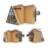 Buy cheap Customized Color Flat Packaging Prefabricated Houses Triangle House for Hotel from wholesalers