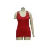 Buy cheap Elegant Royal Red Ladies Tank Tops Lace Camisole Top Viscose Elastane Material from wholesalers