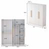 Buy cheap Modern White Wardrobe Cabinet With Door Easy Assemble OEM Accepted from wholesalers