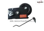 2000lbs Black Powder Coated Portable Hand Winch , Hand Crank Boat Winch