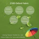 Waterproof 210D Oxford Fabric Raincoat Woven For Outdoor