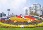 city floral clocks with special large movement motor weather proof water raine