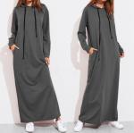 Long Sleeve Plus Size Ladies Shirts Long Hoodie Dress For Girls Eco Friendly
