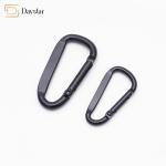 Hiking Accessories Heavy Duty Carabiner Spring Snap Hook , Keychain D Shape