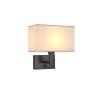 Buy cheap Surface mounted hotel wall lamp bedroom indoor fabric shade bedroom bedhead wall light USB bedside wall light from wholesalers