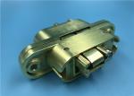 Silent Mortise Mount Invisible Hinge Adjustable Satin Brass Surface Finish