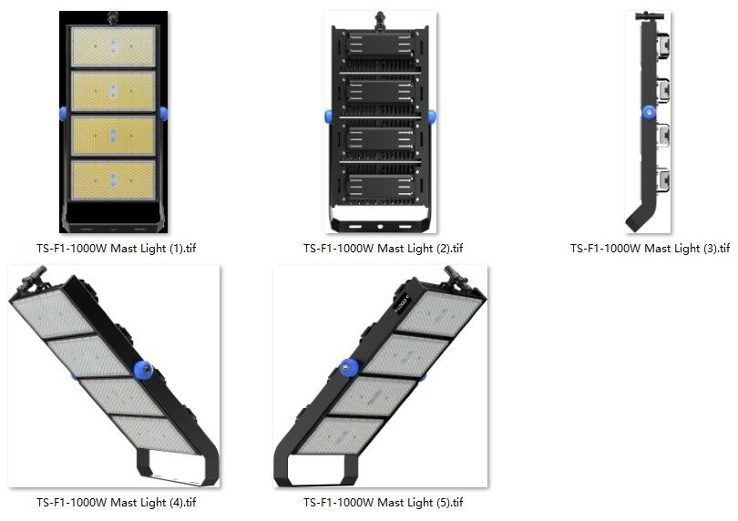 1000w Led High Mast Light Sports Stadium L Flood Light Outdoor EMC3030 20m Outdoor Lighting