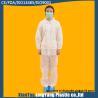 Buy cheap Water Resistant Non Woven Coverall Disposable White Suits With Collar from wholesalers