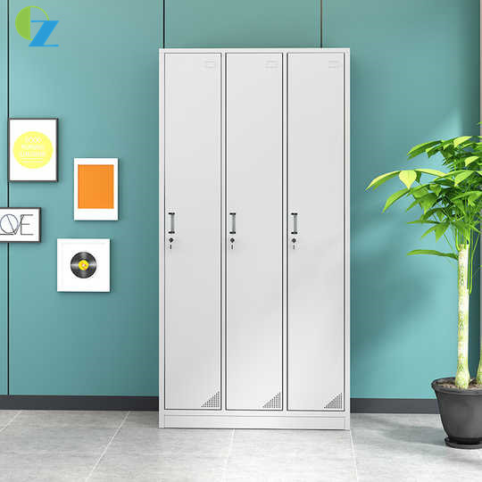 3 Door Clothes Exchanged Lateral Steel Office Lockers For Swimming Pool