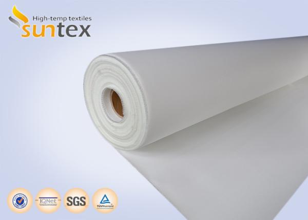 Fireproof Curtains PU Coated Fiberglass Fabric Smoke Barrier 0.4mm Thermal
