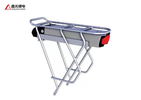 Buy cheap 42V 12Ah E Bike Lithium Battery Pack With Back Rack Aluminum Case from wholesalers