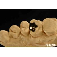 Buy cheap Clinical Metallic Dental Gold Crown 60K Gold Tooth Cap For Oral Rehabilitation product
