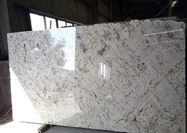 Buy cheap Pure White Galaxy Natural Stone Slabs For Household Edge Optional from wholesalers