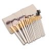 Buy cheap Essential 18pcs Goat Hair Makeup Brush Set Wood Handle Aluminum Ferrule from wholesalers
