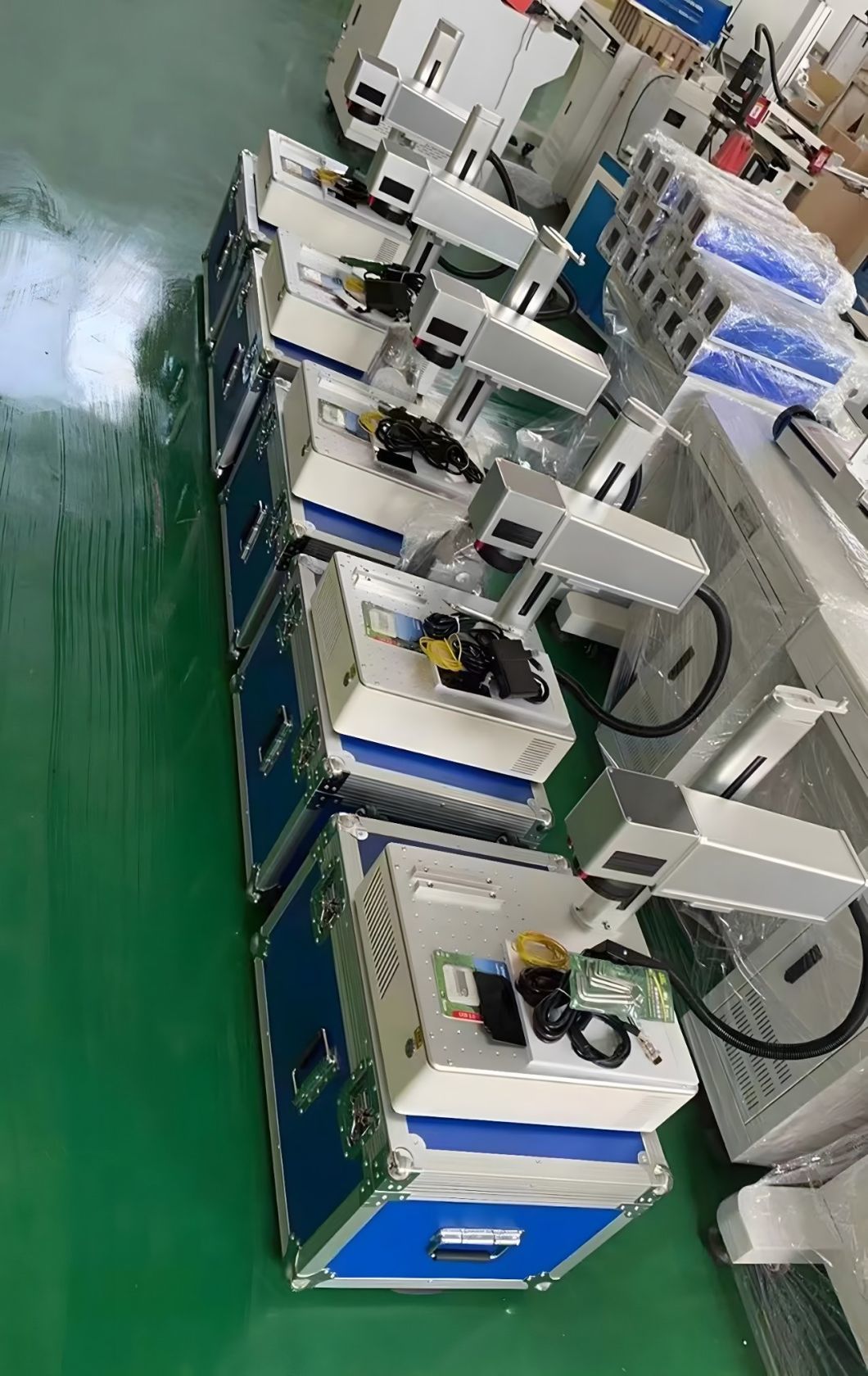 Easy to Operate Split Mini 20W/30W/50W/60W/100W Jpt M7 M8 IP 3D Mopa Color Fiber Laser Marking Machine for Metal Nonmetal