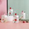 Buy cheap Pink Strawberry Shape Borosilicate Glass Cup 440ml With Heat Transfer from wholesalers