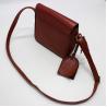 Buy cheap 7cm Red Leather Crossbody Purse 124cm Strap One Handle Shoulder Bag from wholesalers
